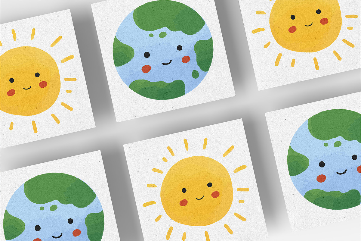 Cute Space elements Vol 02, an Object Illustration by RizkaNurfazrina (Photo 5 of 6)