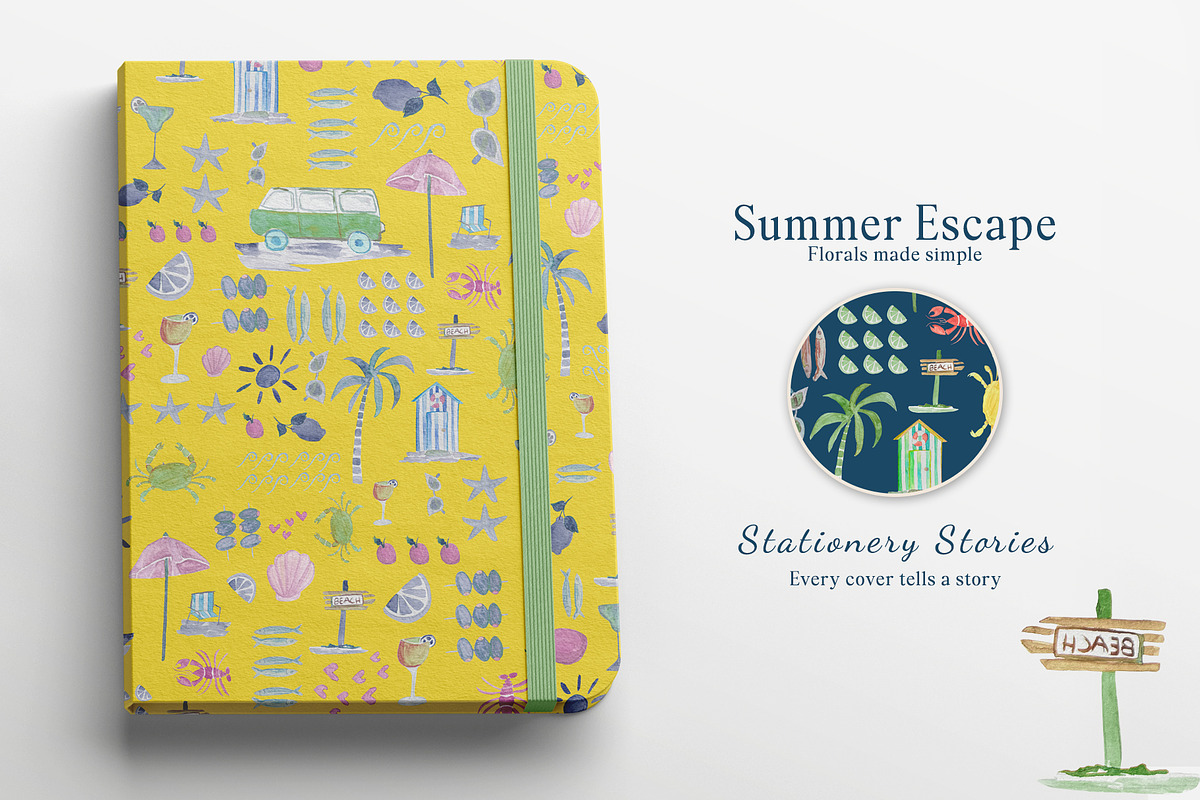 Summer Escape Prints & Patterns, a Pattern Graphic by GND ART STUDIO (Photo 4 of 8)