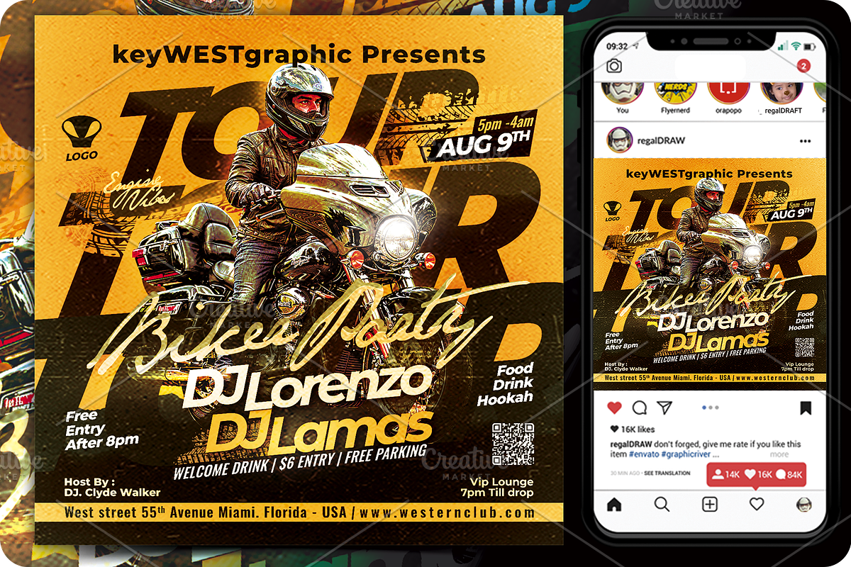 Night Club Flyer, a Flyer Template by regalDRAW (Photo 1 of 2)