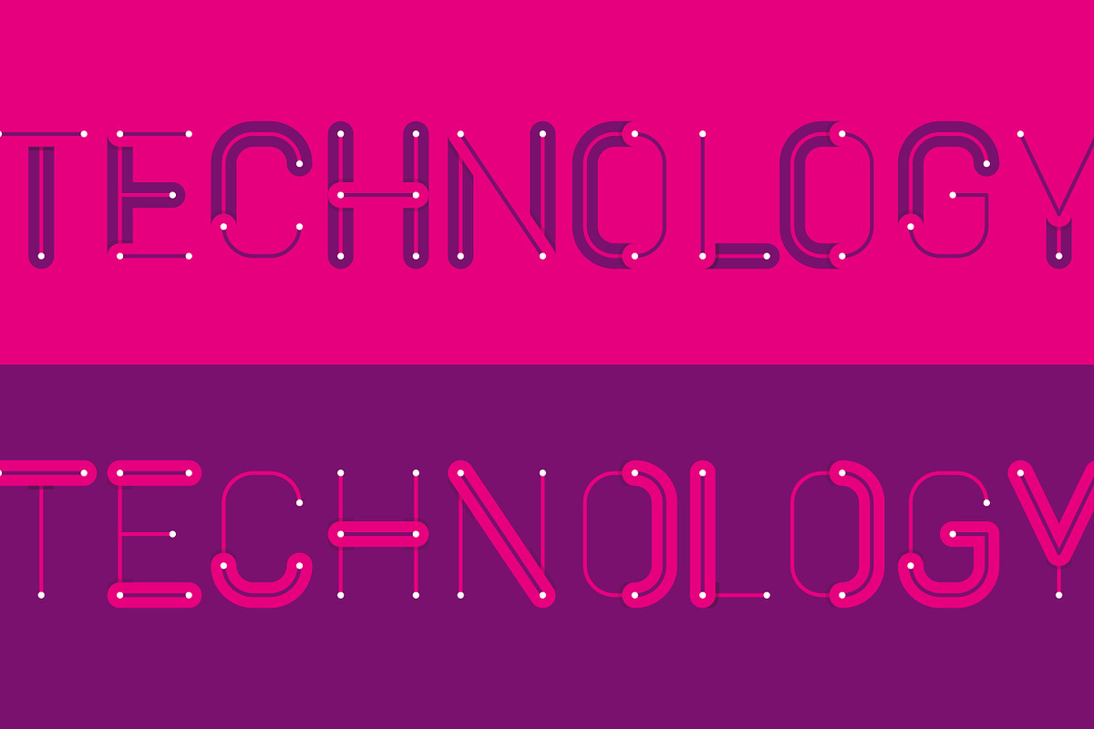 Compact Line Typeface preview 3