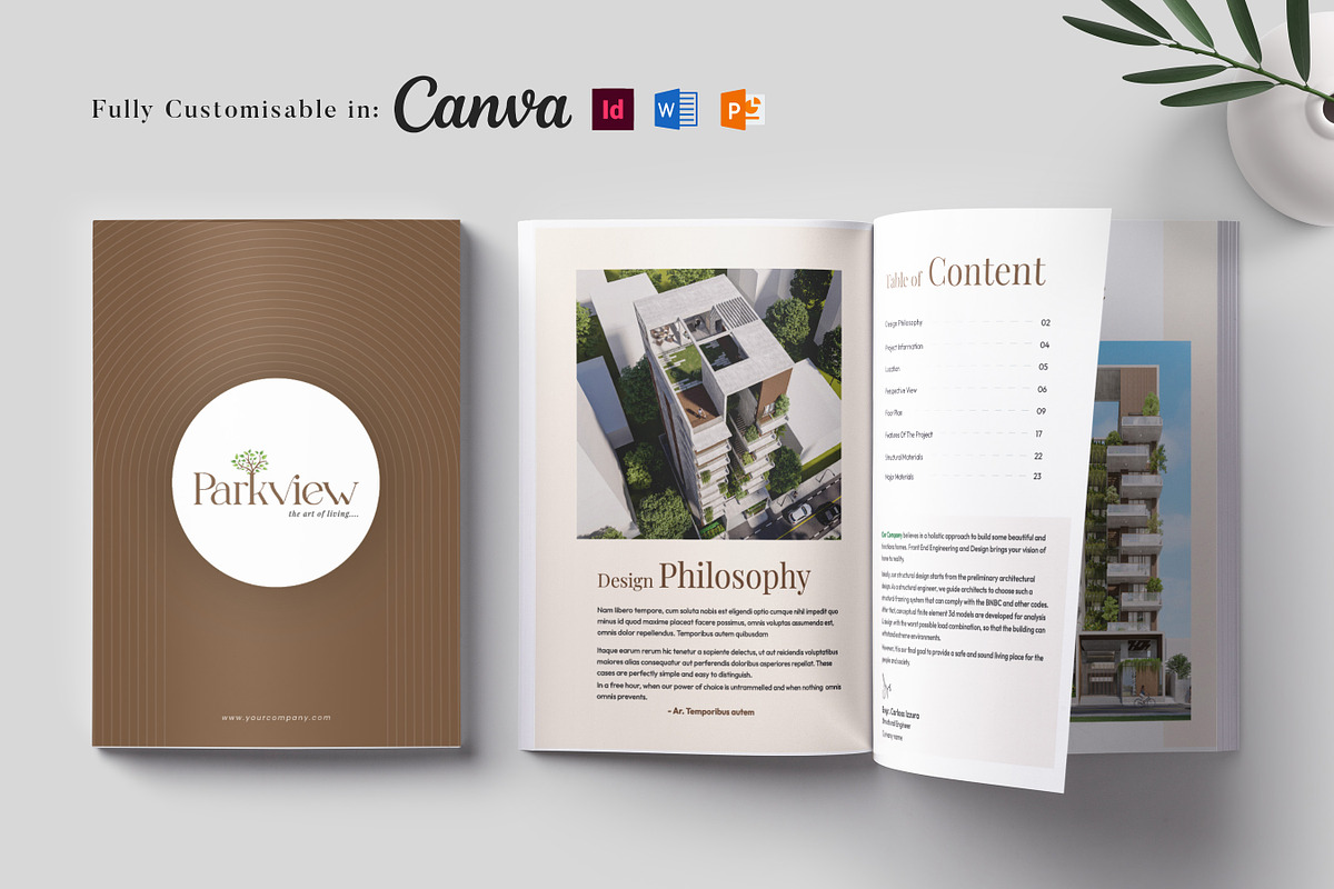 Professional Real Estate Brochure, a Brochure Template by Niofix (Photo 1 of 8)
