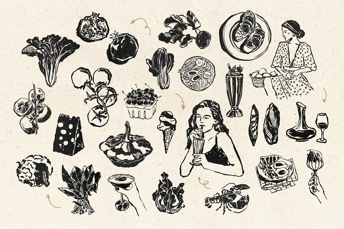 Food and Drinks Illustrations Part 2, a Food Illustration by iStar Design (Photo 7 of 15)