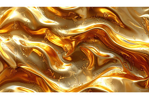 Wavy liquid gold texture, an Abstract Photo by Igor Tichonow