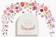 Florama Watercolor Floral Summer Set, a Decorative Illustration by Veris Studio (Thumbnail 16 of 23)