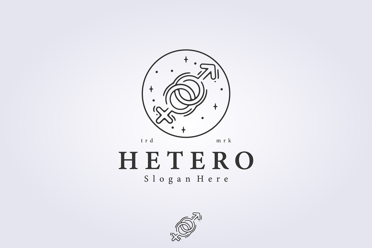logo of hetero gender sign symbol, a Branding & Logo Template by Lodzrov