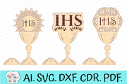 Chalices for First Holy Communion, a Pattern Graphic by MegaPrezencik (Thumbnail 1 of 6)