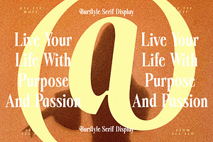 Burstyle Modern Display Serif