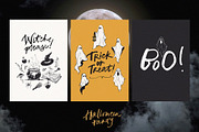 Halloween party vector cute graphics, an Object Illustration by Yuliya Derbisheva (Thumbnail 2 of 13)