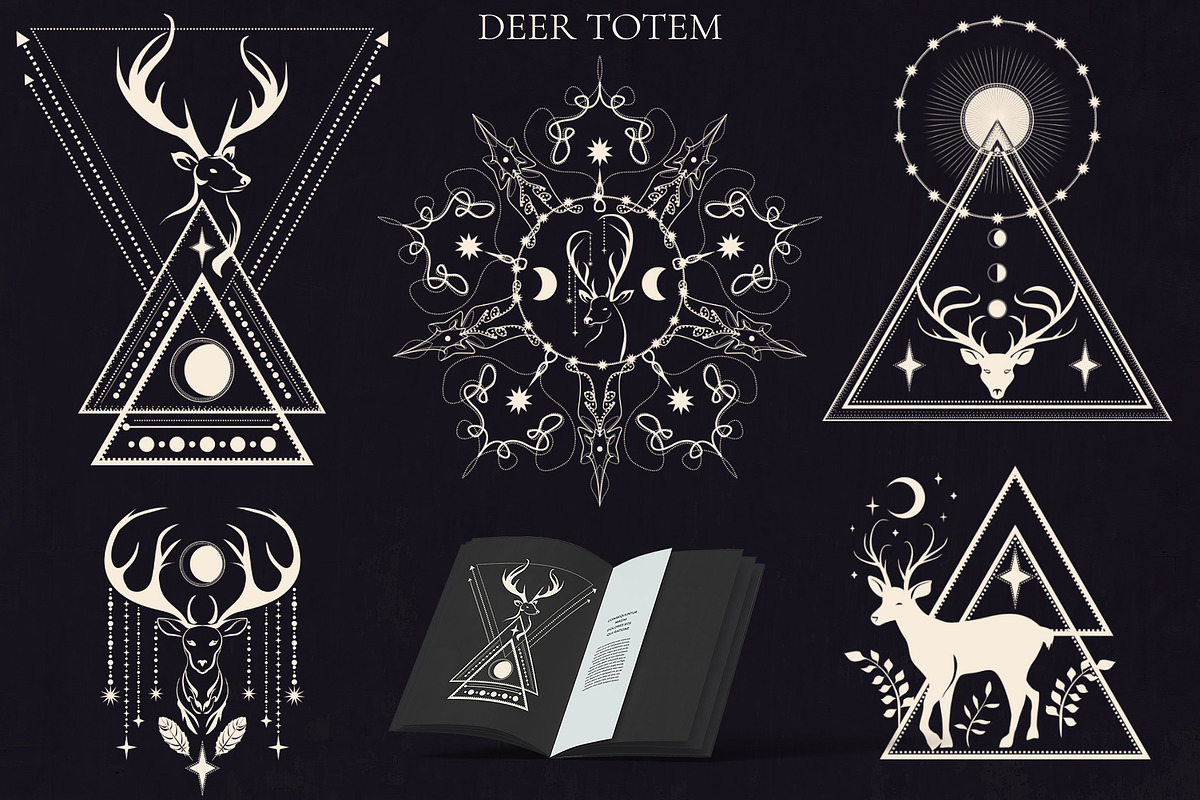 Deer Totem, an Animal Illustration by Salted Galaxy (Photo 4 of 10)