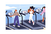 Woman's daily routine, lifestyle set, a Person Illustration by PaperTrident (Thumbnail 11 of 13)