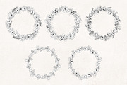 Floral Line Art SVG Botanical Frames, an Illustration by PawGraphic (Thumbnail 5 of 10)