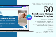 Social Media Manager Canva Template, a Social Media Template by Snapybiz (Thumbnail 2 of 9)