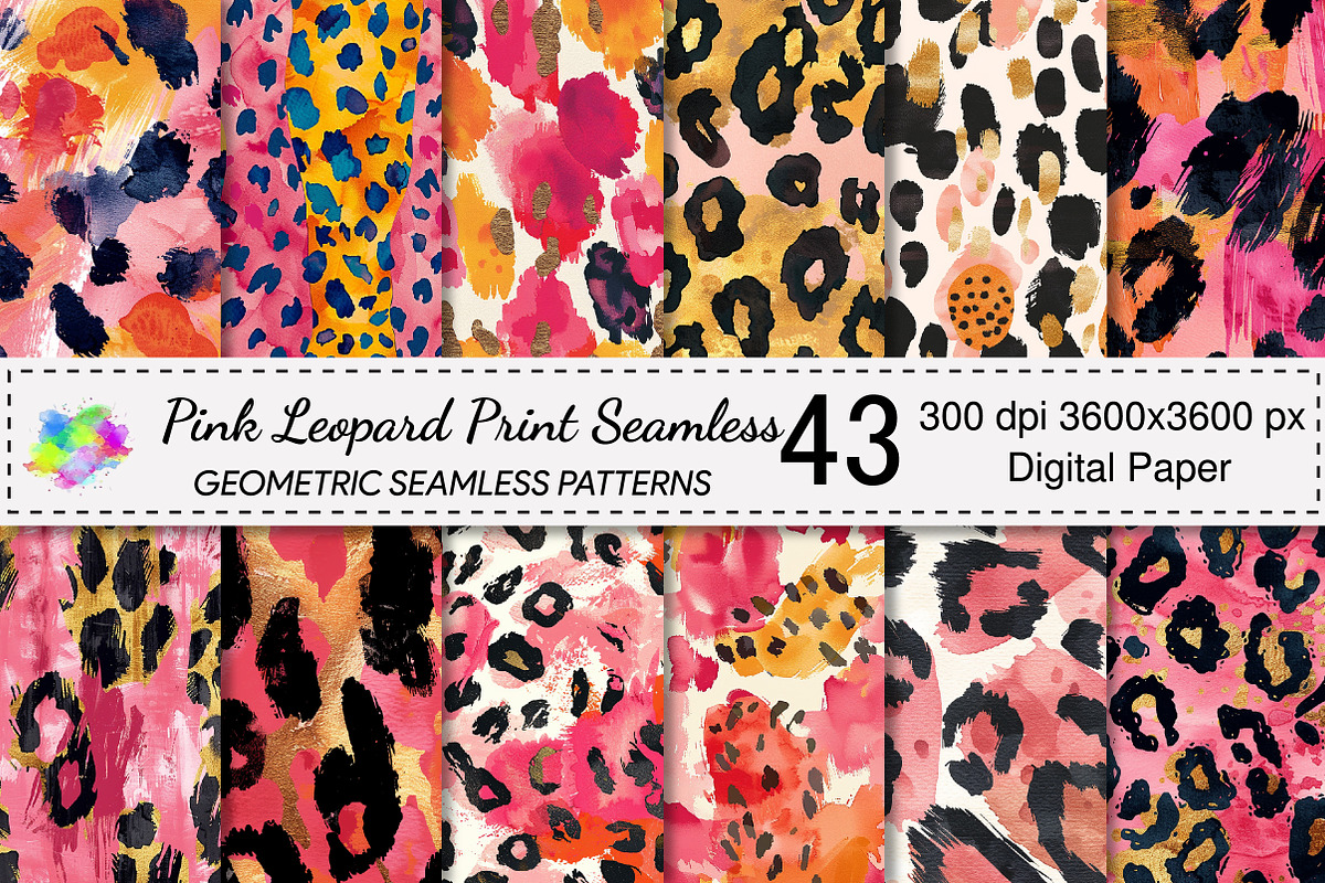 Pink Leopard Print Seamless Pattern, a Palette Add-On by Canvas Craft (Photo 1 of 9)