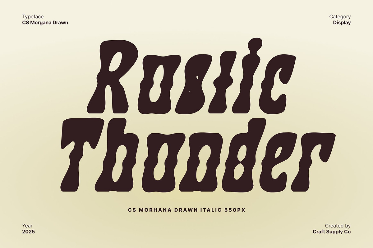 CS Morgana Drawn, a Sans Serif Font by Craft Supply Co. (Photo 4 of 8)
