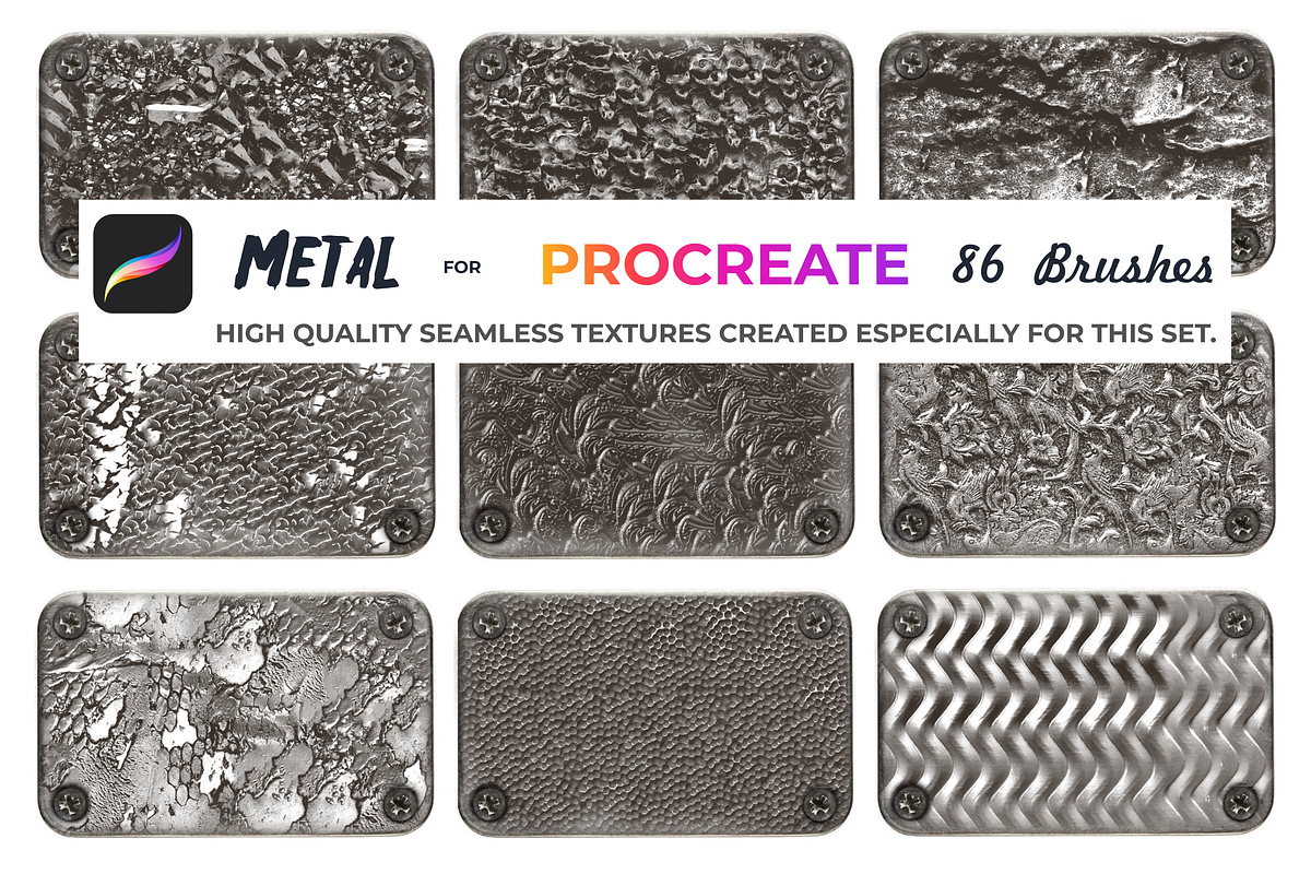 Metal brushes for Procreate, a Brush Add-On by Graphics Resources (Photo 9 of 15)