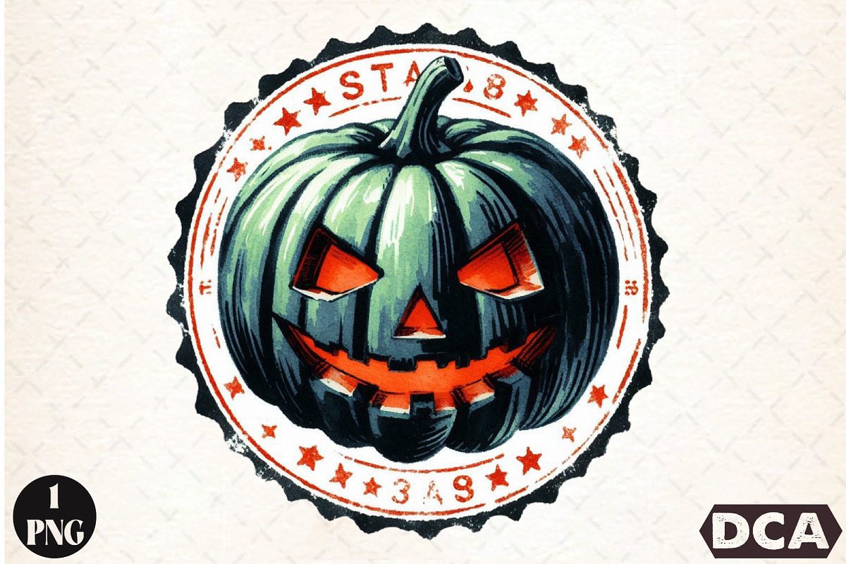 Halloween stamp  Clipart, an Illustration by DreamCafeArt (Photo 1 of 7)