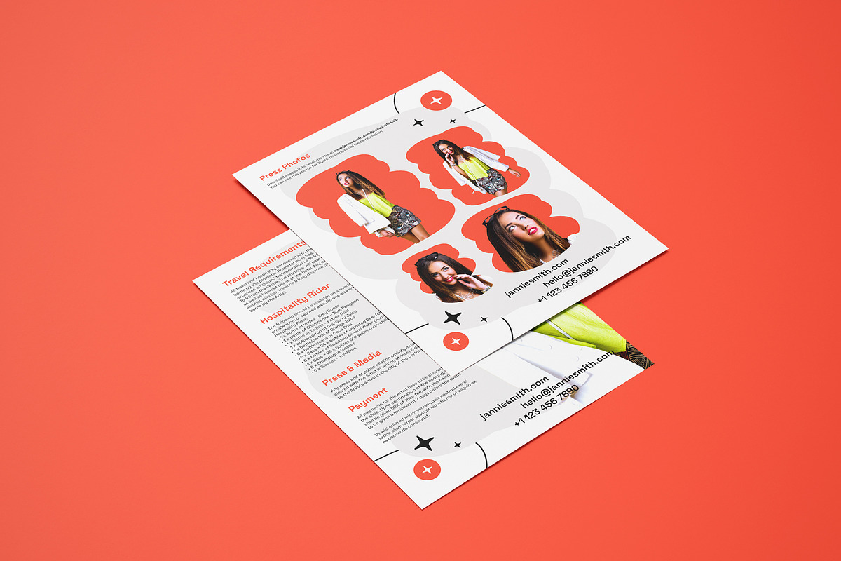 Influencer Media Press Kit / EPK, a Resume Template by vinyljunkie (Photo 8 of 8)