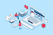 Isometric Concepts Illustrations, a Finance Illustration by alexdndz (Thumbnail 9 of 26)