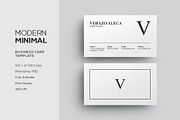 Clean & Modern Business Card, a Business Card Template by Verazo (Thumbnail 1 of 4)
