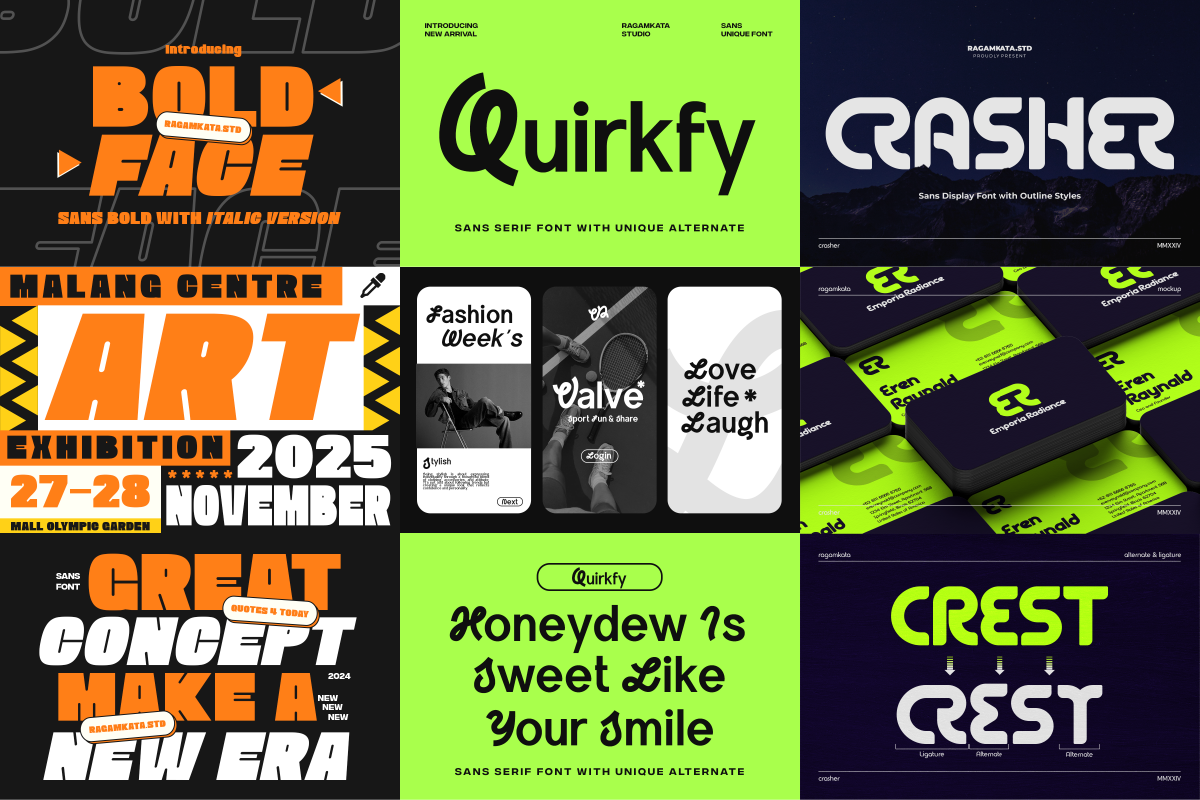 Display Modern - Bundle Font, a Font by RagamKata (Photo 3 of 5)