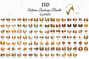 Watercolor Autumn Landscape Clipart, an Illustration by NiiiNArt (Thumbnail 2 of 10)