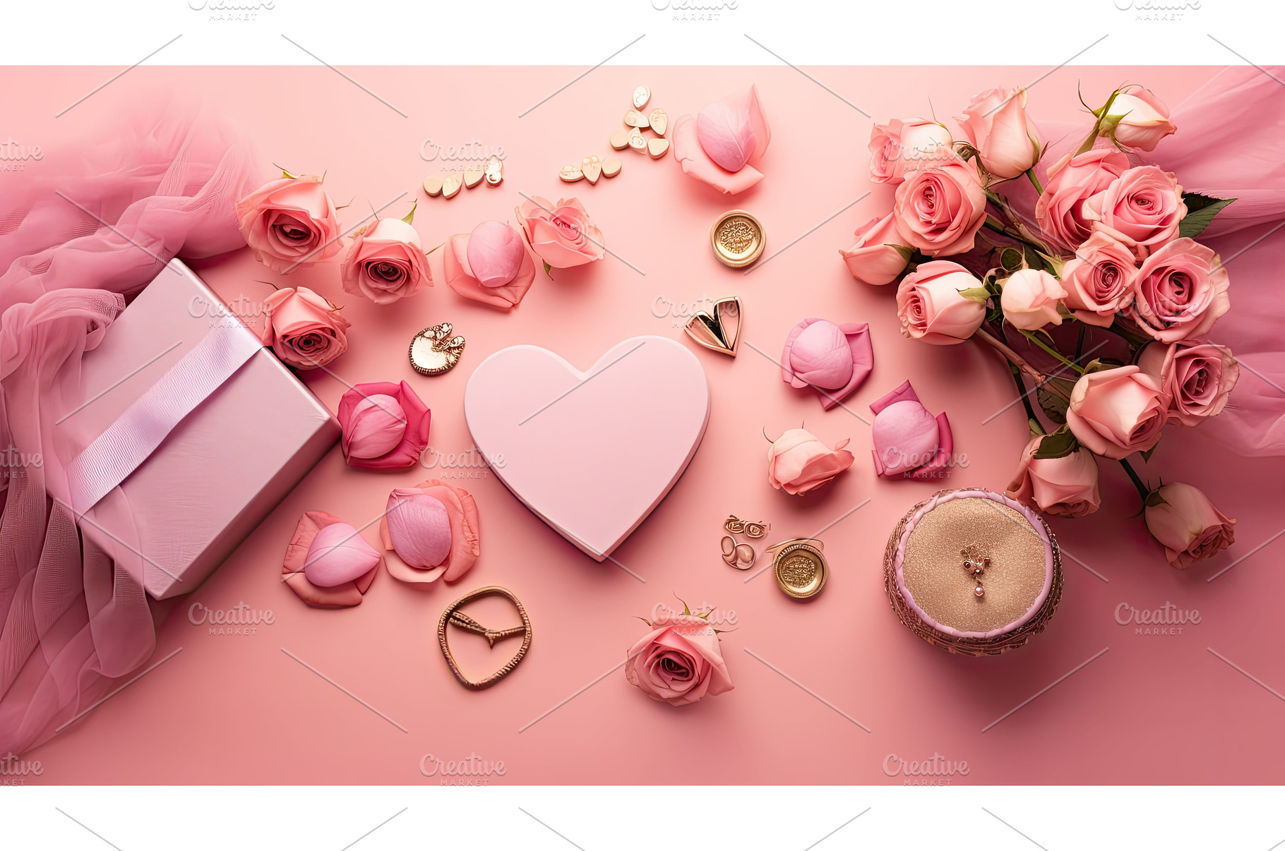 hechocolates pink background love ai, a Background Photo by pikepicture