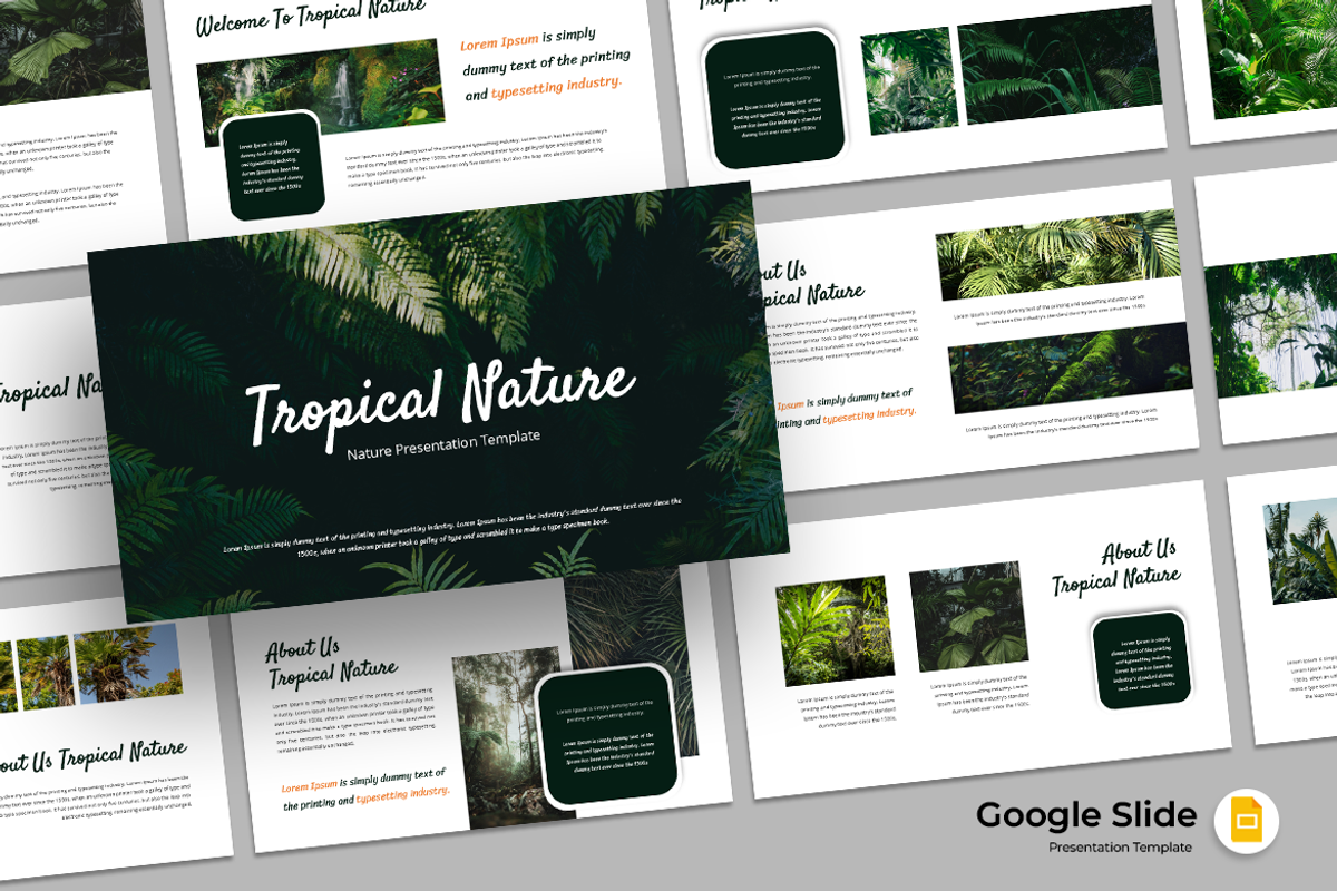 Tropical Nature - Google Slides Temp, a Presentation Template by QR Design Studio (Photo 1 of 3)