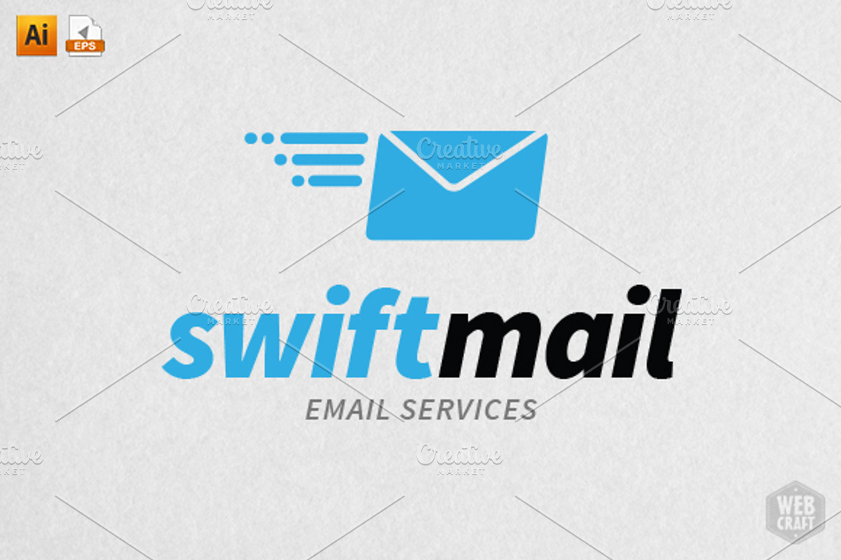SwiftMail Logo Template, a Branding & Logo Template by WebCraft (Photo 1 of 4)
