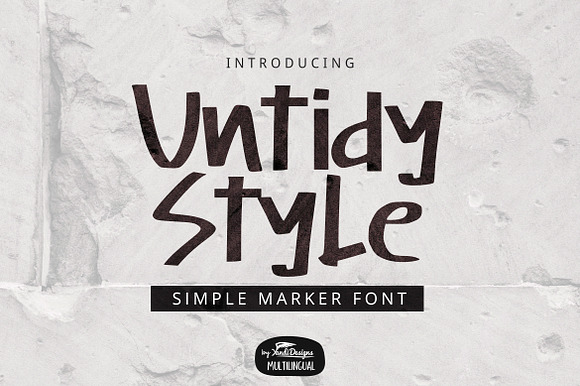 Untidy Style Font preview 6