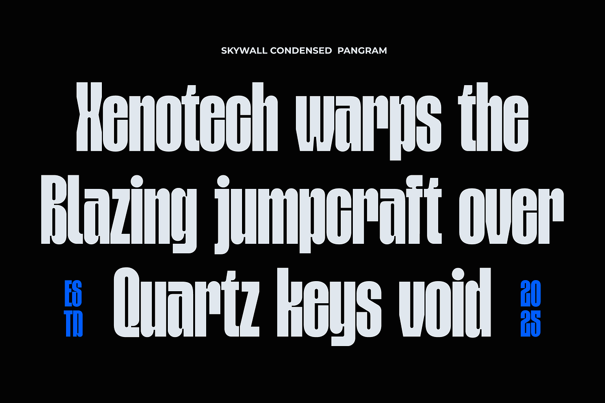 Skywall - Condensed Font, a Sans Serif Font by limitype (Photo 3 of 15)