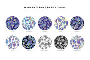 Purple & Gold Fantasy Patterns, a Pattern Graphic by Velliniki (Thumbnail 8 of 10)