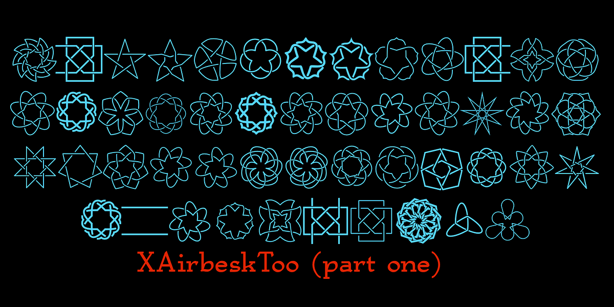 XAirebesk, a Symbol Font by Ingrimayne Type (Photo 5 of 6)