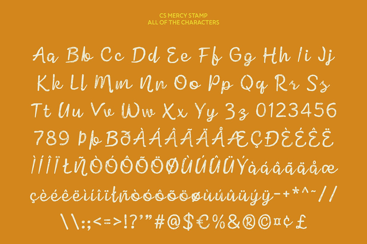 CS Mercy Stamp, a Script Font by Craft Supply Co. (Photo 8 of 8)