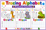 Preschool Alphabet G-H-I Worksheets, a Marketing Template by Ink Gallery (Thumbnail 1 of 2)