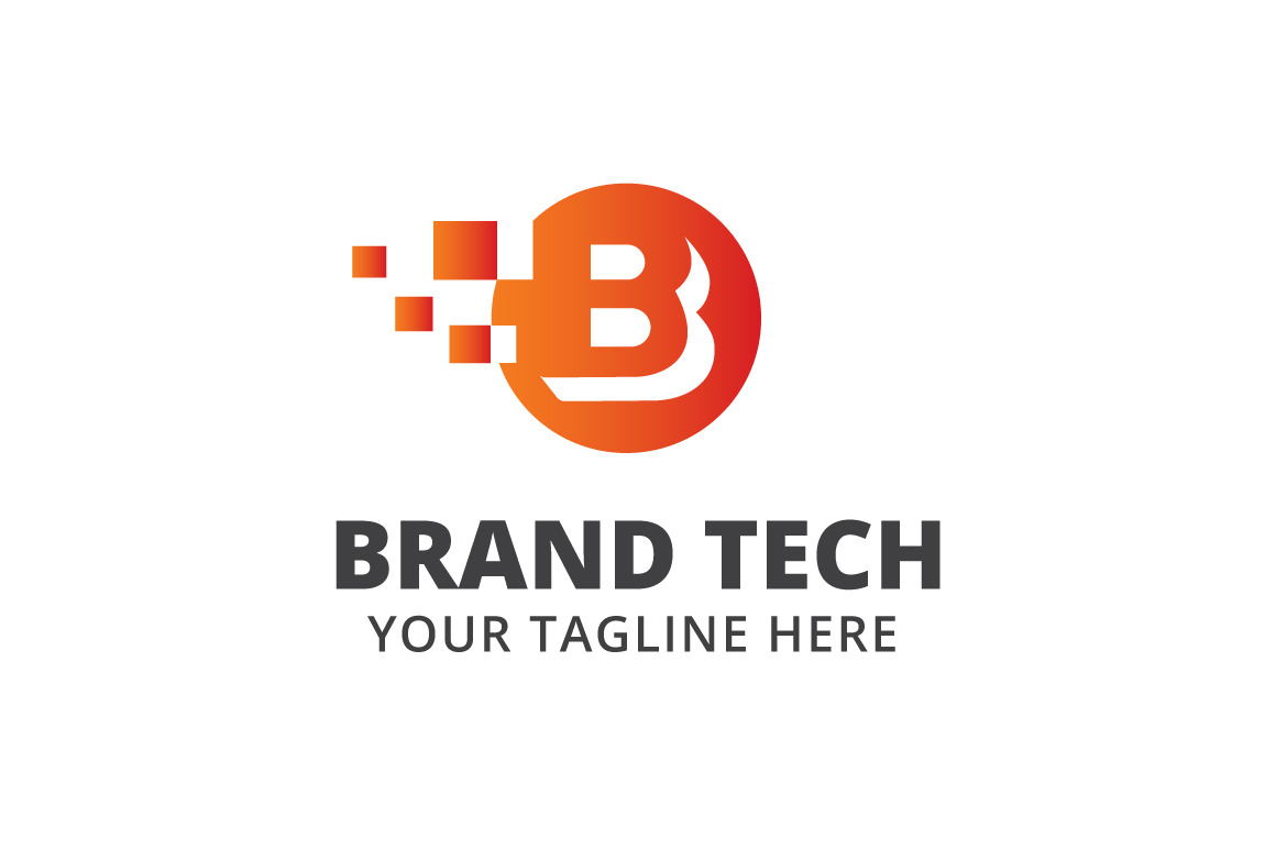 Brand Tech Logo Template by Logo20  Creative Market