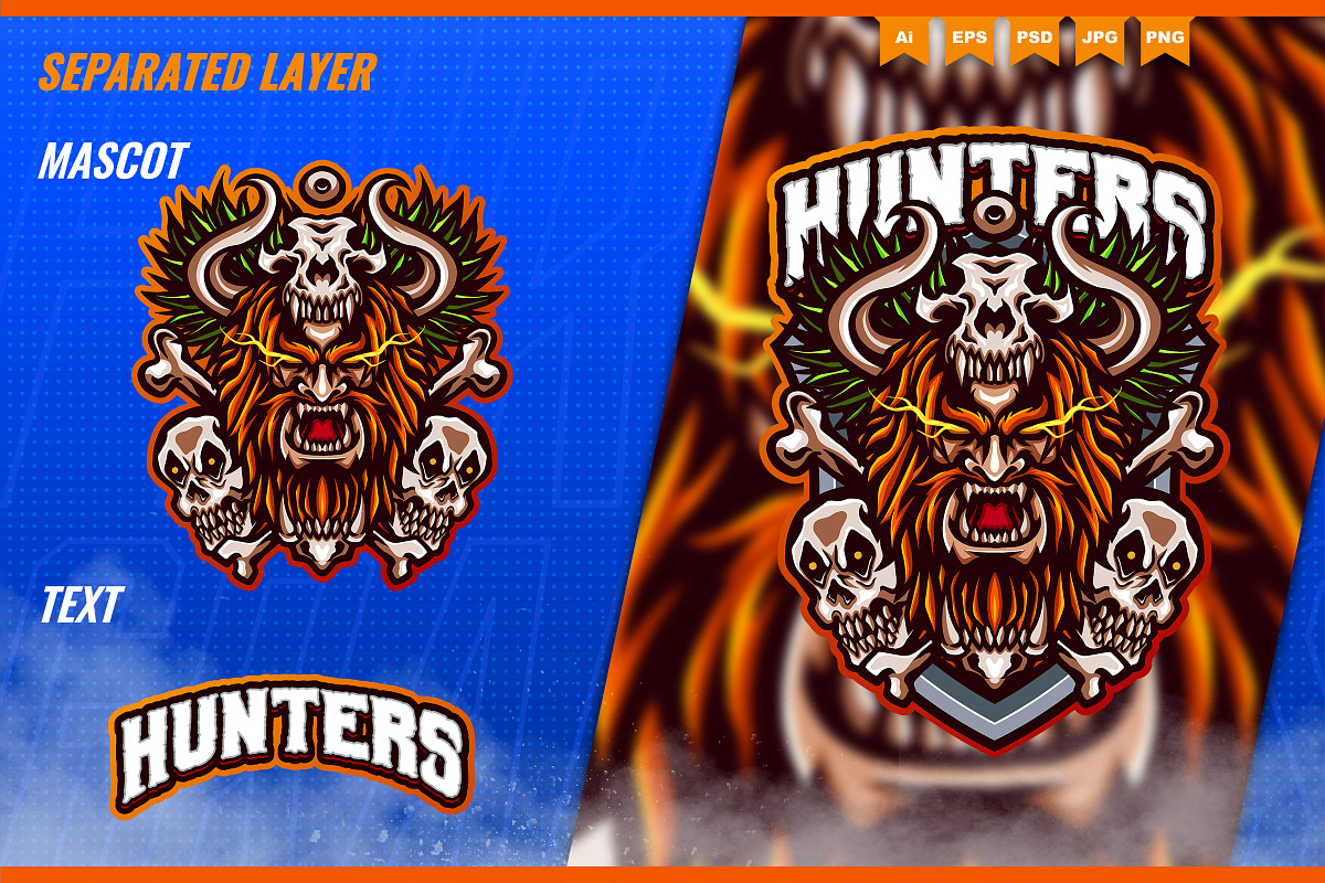 Viking Killers - Mascot Esport Logo, a Branding & Logo Template by FNR Graphics (Photo 3 of 5)