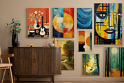 Various styles of abstract paintings, a Pattern Graphic by Muzi pear studio (Thumbnail 3 of 12)