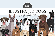 140 Detailed Dogs Clip Art Bundle, an Illustration by Putnam Road Art (Thumbnail 1 of 12)