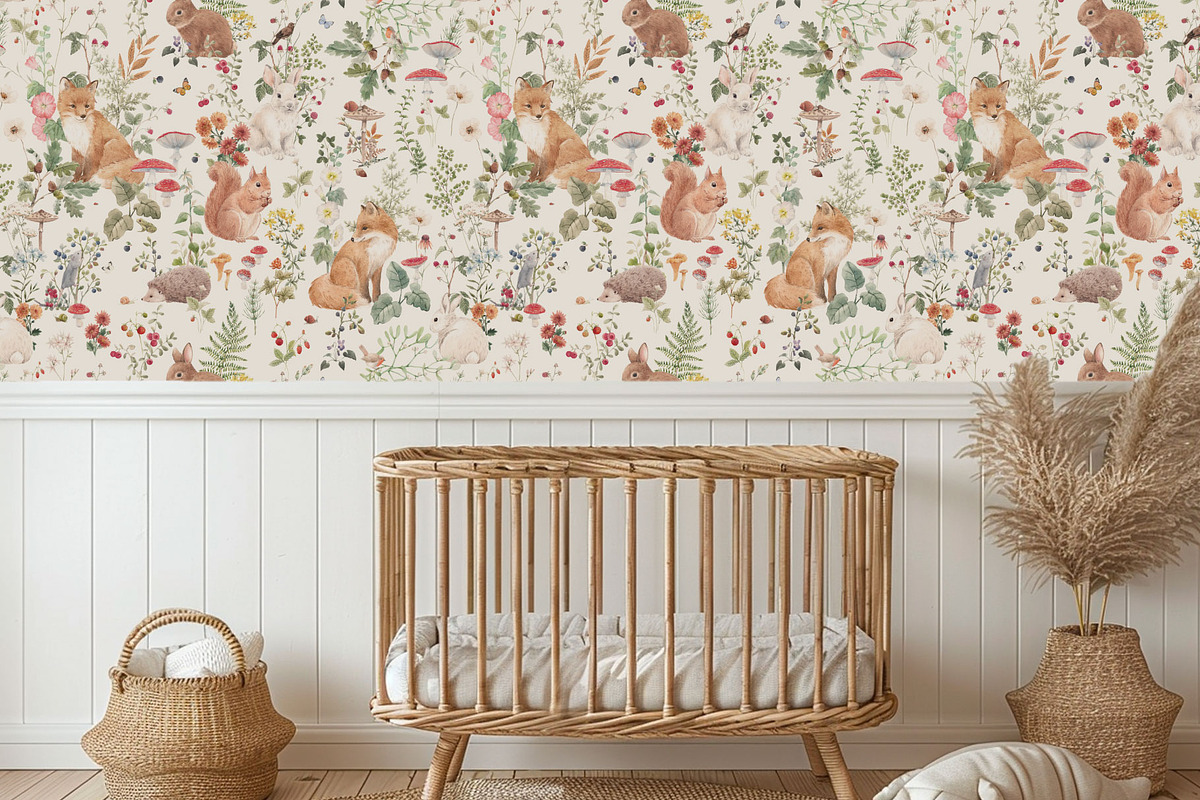 Forest Watercolor Pattern, a Pattern Graphic by Lembrik's Artworks (Photo 4 of 4)