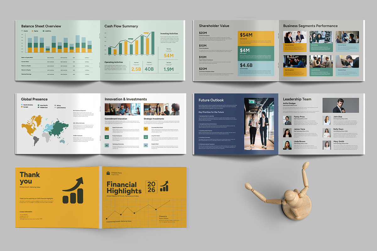 Financial Business Brochure Layout, a Brochure Template by MightyDesign (Photo 3 of 6)