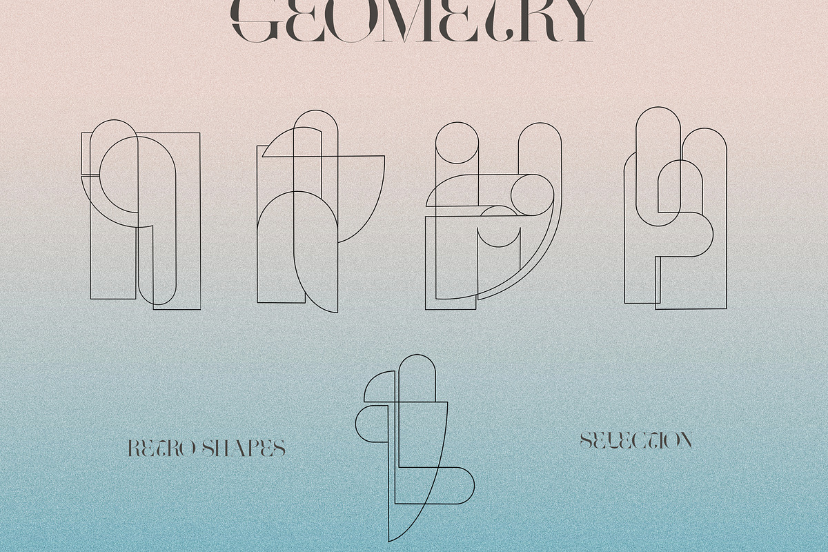 Gradient Texture & Retro Geometry, a Texture Illustration by Laras Wonderland (Photo 6 of 13)