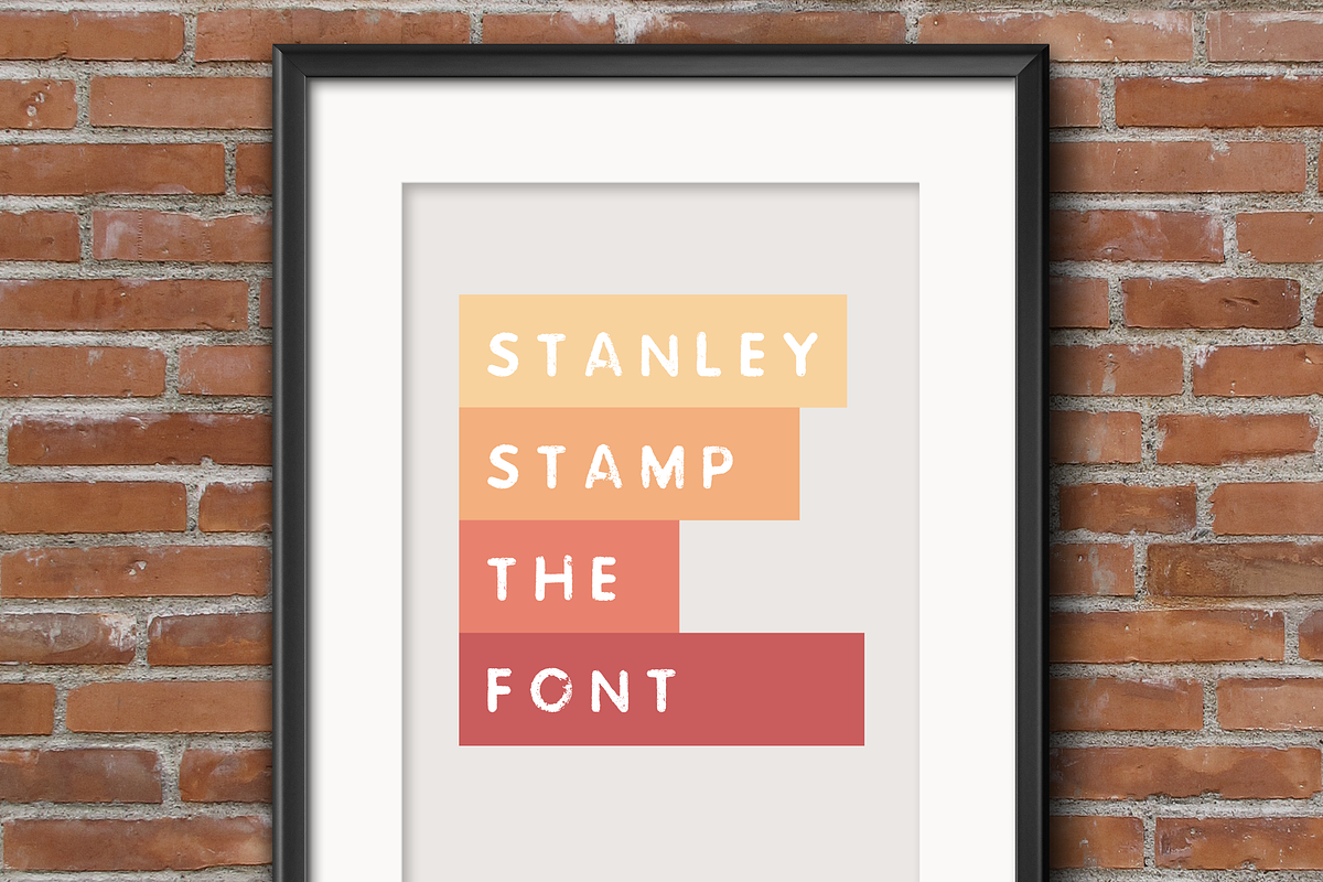 Stamped Stanley - Font preview 4