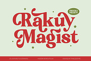 Rakuy Magist Modern Retro Serif, a Serif Font by timelesstype.co (Thumbnail 1 of 20)
