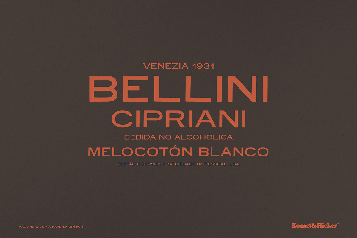 Mac and Jack, a Sans Serif Font by Komet & Flicker (Photo 11 of 13)