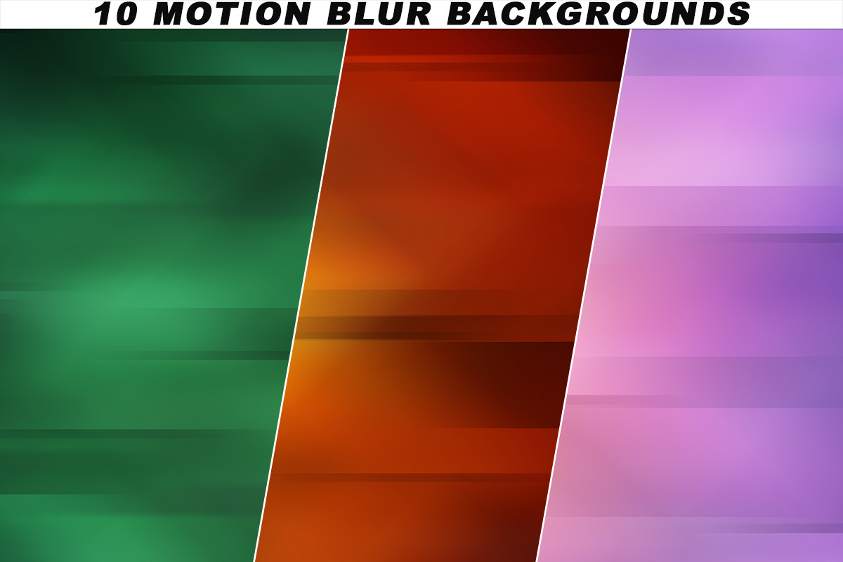10 Motion Blurred Backgrounds, a Texture Graphic by Viktor Gjokaj (Photo 2 of 2)