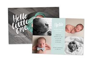 Birth Announcement Template CB130