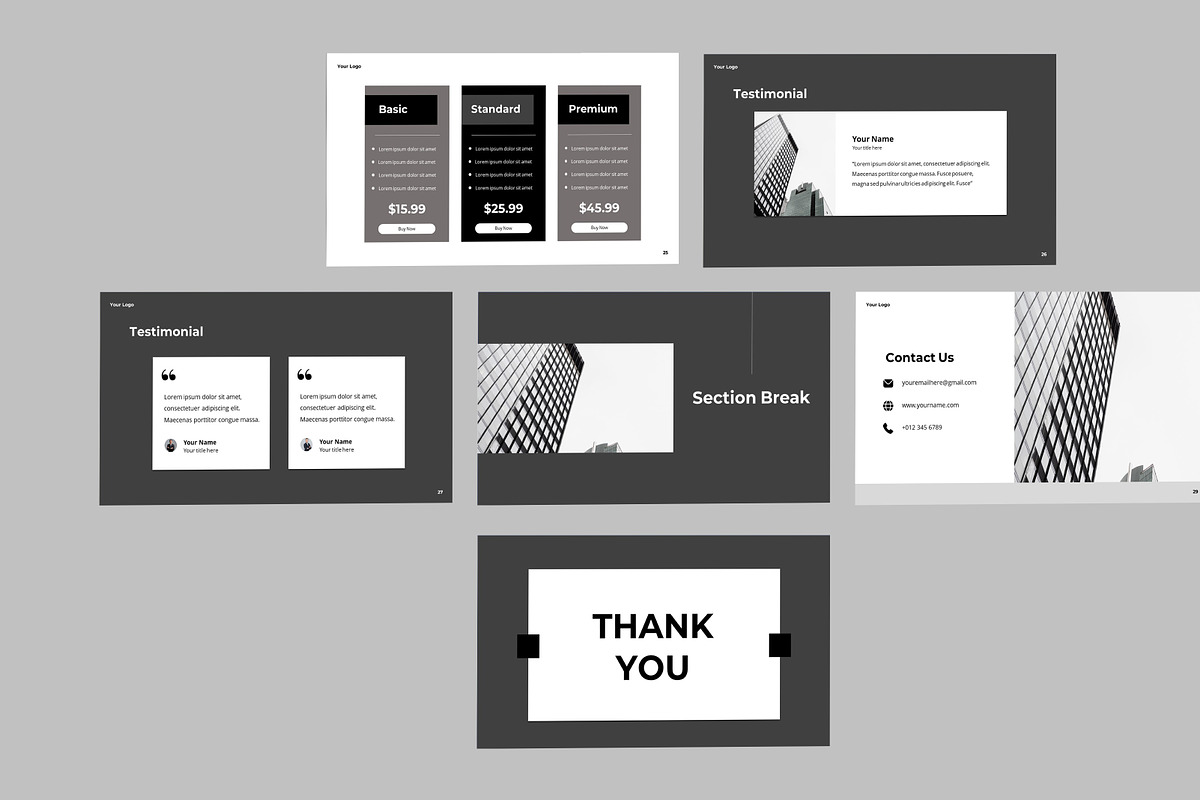 Minimalist Business presentation, a Presentation Template by Recreative (Photo 5 of 6)