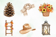 Neutral Rustic Coquette Fall Clipart, an Illustration by Creative Art (Thumbnail 2 of 9)