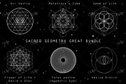 Sacred Geometry Great Bundle PNG/EPS, a Decorative Illustration by Maddy's Art & Mockups (Thumbnail 1 of 2)