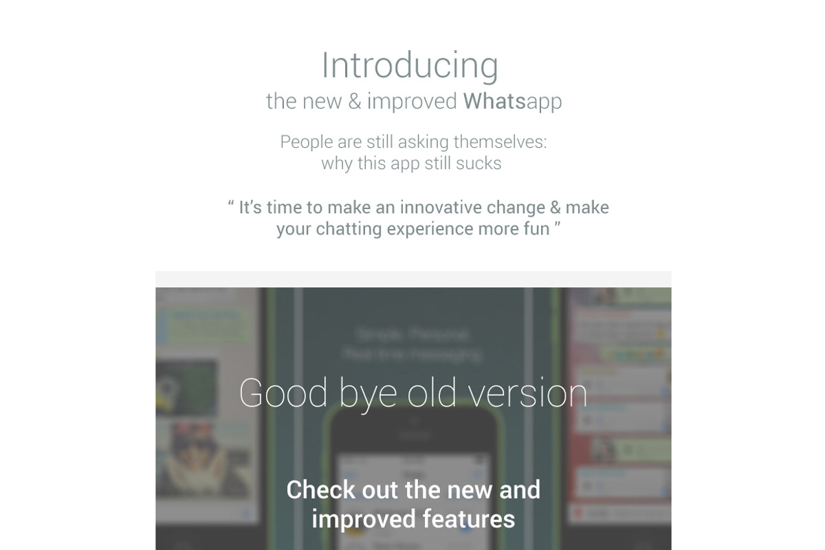 whatsapp Redesign Concept for ios, a Templates & Theme by Hsnplnt (Photo 2 of 3)